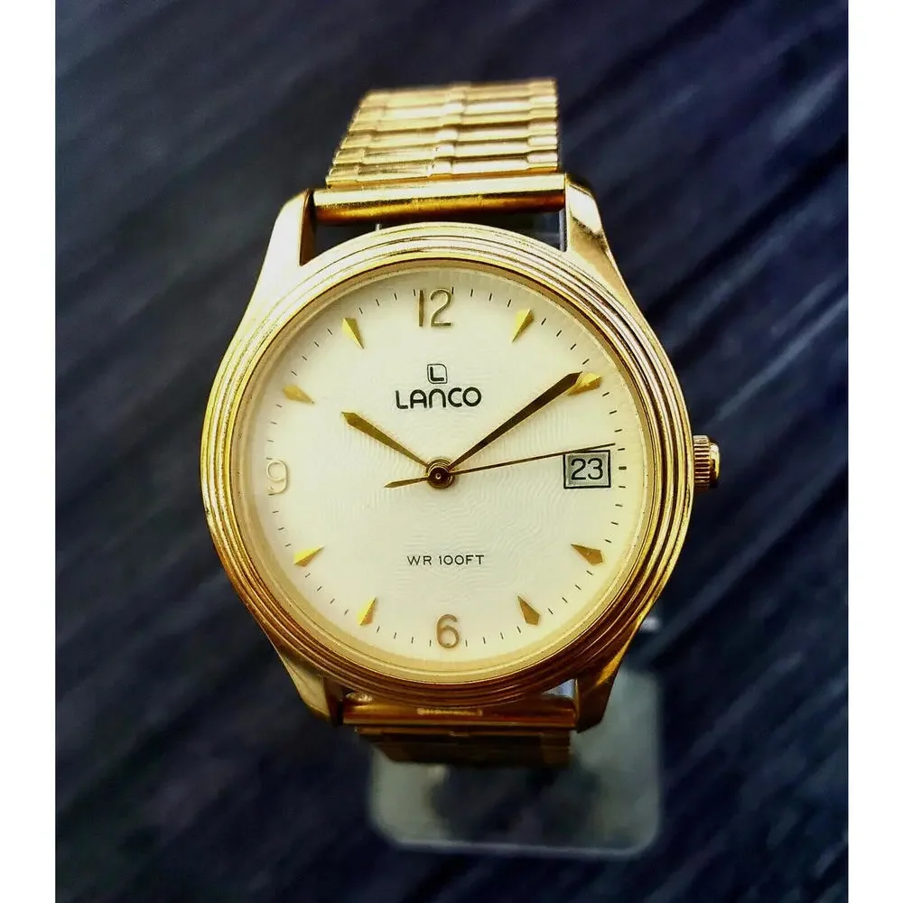 Very Rare Vintage Lanco Pacific Taiwan Watch New Condition